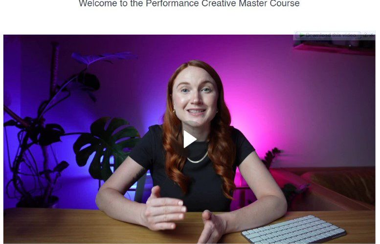 Dara Denney – Performance Creative Master Course 2023