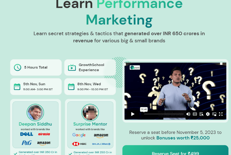 Growth School – Learn Performance Marketing Download 2023