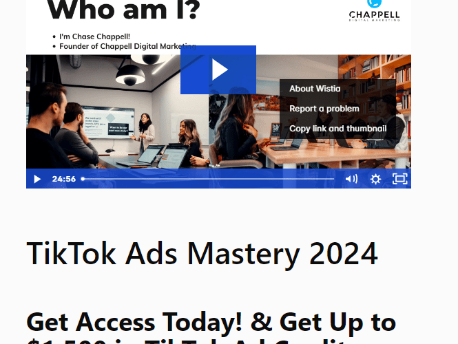 Chase Chappell – TikTok Ads Mastery 2024