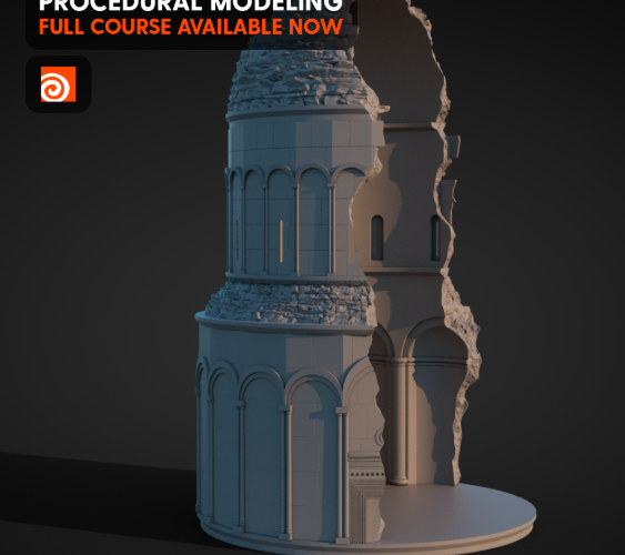 CGSide – Church Ruins – Houdini Modeling