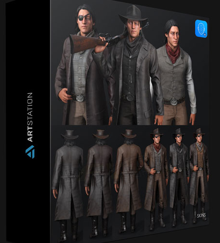 ArtStation – Bandit – Game-Ready Low-poly 3D character