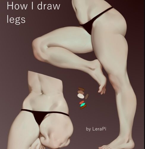 Gumroad – Aleriia_V – Tutorial – how I draw legs