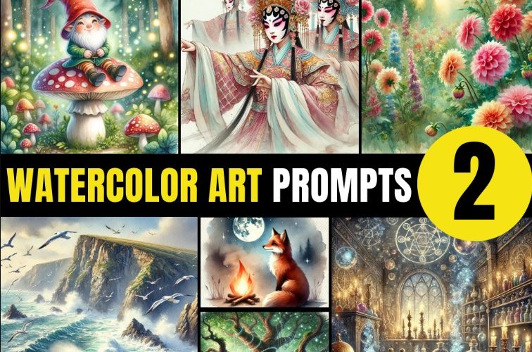 DMelandri – WaterColor Art Prompts V2